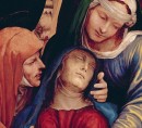 BAL33488 Detail of Deposition (altarpiece) showing Madonna fainting by Sodoma, Giovanni Antonio Bazzi (1477-1549); Pinacoteca Nazionale, Siena, Tuscany, Italy; Italian,  out of copyright.